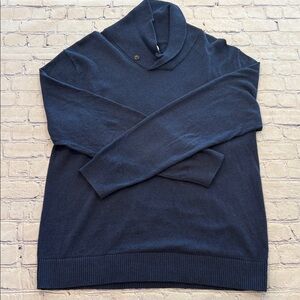 Hawker Rye Navy Cotton Cashmere Men's Sweater M